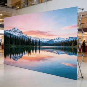 1440dpi Customized Image Pop-Up Banner Stand for Expositions, Press Conferences and Business Events