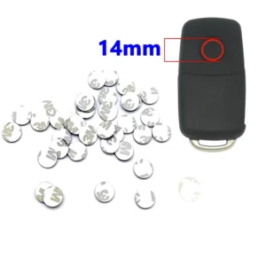 14mm Aluminum Car Key Logo Emblem Sticker Shell Remote Fob Decals