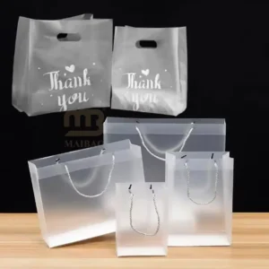 15-Size Custom Printed Eco-Friendly Reusable Waterproof Biodegradable PVC Shopping Gift Bag