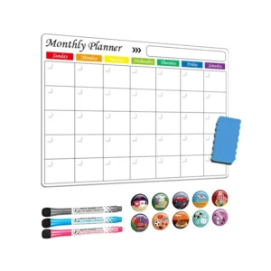 16*5*11.8 Inch Refrigerator Calendar Magnetic Dry Erase Whiteboard Planner