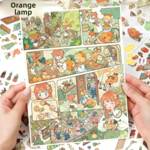 1660 Scenic Storyboard Series 3D Miniature Scene Stickers Japanese Style