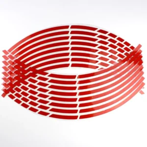 18-Inch Reflective Modified Decorative Personalized Broken Wheel Decals