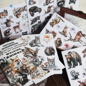 18 Sheets 150+ Images Animal Self-Adhesive Stickers for Crafts and Scrapbooking