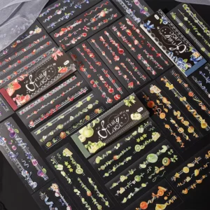 18 Stickers Per Pack Fruit Lace Series Vintage Collage Die-Cut Journaling Elements