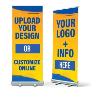 180x80cm Custom Foldable Roll-Up Banner with Aluminum Frame Lightweight for Trade Shows and Exhibitions