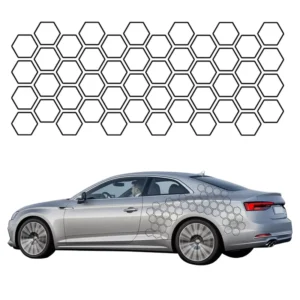 1pc Universal Honeycomb Graphic Custom Vinyl Wrap Decals Stickers for Car Truck Off Road Vehicles Waterproof Stickers