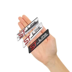 1pcs Car Body 3D Metal ST Line Badge Emblem Decals Styling Sticker Reusable Self adhesive 123 Model