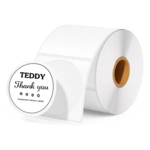 2-Inch Round 3-Proof 500-Piece Roll Thermal Labels