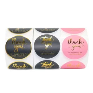 2 Inch Thank You Stickers, 500 PCS, Sealing Labels for Boutiques, Giveaways, and Envelopes