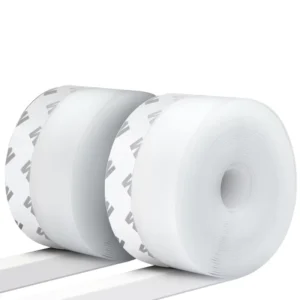 2 Pack Silicone Door Weather Stripping Seal Tape for Doors and Windows