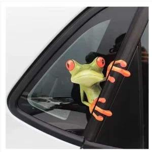2-Piece Cute Peep Truck Window Vinyl Decal Graphics