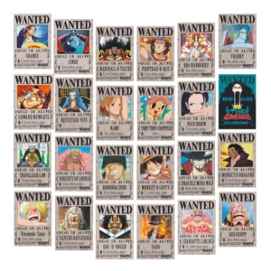 2 Size 5 Design Anime Wanted Notice Paper Posters in OPP Bag and Wall Scrolls Poster