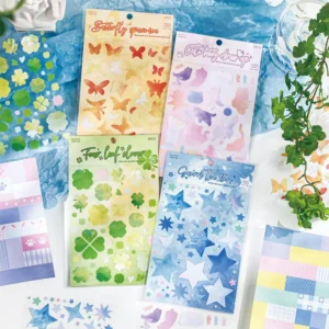 2 Stickers Per Pack Everyday Series Decorative Stickers for Student DIY Collages and Bullet Journals Stylish Stickers