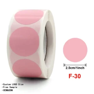 2.5 cm (1 inch) Round Writable Blank Dot Labels, 500 Pieces