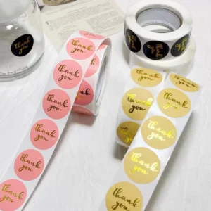 2.5cm Diameter Promotional Stickers, 500/Roll, Custom Branding Labels Supplier