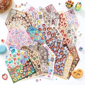 20 Alphabet Stickers Per Pack DIY Journaling Background Decorations