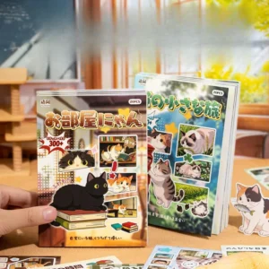 20 Decorative Stickers Per Pack Cat’s Little World Series for Bullet Journals and Mugs