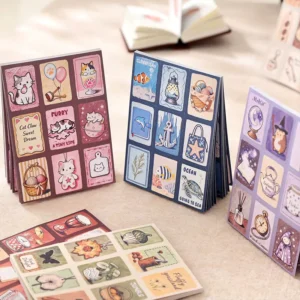 20 Decorative Stickers Per Pack Doodle Diary Series Retro Theme for Bullet Journals
