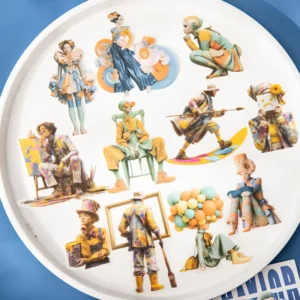 20-Pack Performance Artist Series Fantasy-Themed Retro Character Stickers