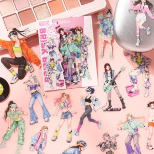 20-Pack Waterproof Journaling Stickers Endless Outfit Combinations Series