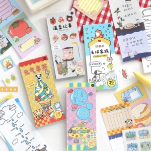 20 Stickers Per Pack Corner Notebook Series Creative Versatile Decorations for Planners and Daily Notes