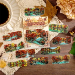 20 Stickers Per Pack Mountain Retreat Series Children’s DIY Journal Decals