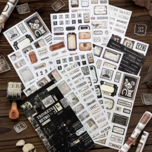 20 Stickers Per Pack The Lost Letters Series Vintage Journal Creative Collage Decorative Stickers