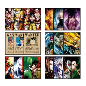 200+ Designs Stock 3D Motion Poster Vintage UV Printed Lenticular Anime Posters For Room Decor