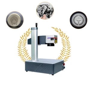 20W/30W Mini Metal Fiber Laser Marking Machine, Industrial Serial Number and Logo Printing, AI Graphic Format