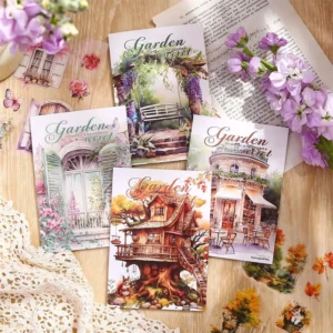 20pcs/Pack PET Sticker Book My Garden Series Vintage Handbook DIY Decoration Stickers