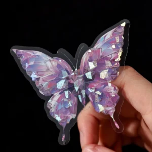 20pcs Per Pack Stickers Dancing Butterflies Series Pearl-Finish Butterfly DIY Journal Decorative Stickers