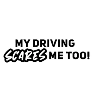 20x10cm Waterproof Removable Vinyl Sticker, Funny Truck Design for Car Window or Laptop