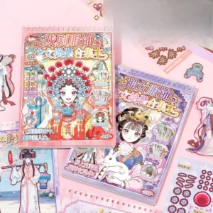 21 Stickers Per Pack Fairies in The Play Series Teen Girl Dress Up Sticker Collection Creative DIY Craft Sticker Book