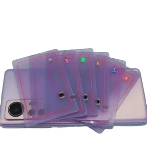 213 Transparent PVC NFC Name Card LED Flashing Light 13.56Mhz NFC Business Card