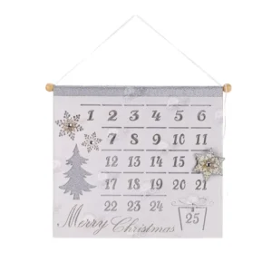 23″ Plush Silver Gray Christmas Advent Calendar Wall Hanging Manufacturer