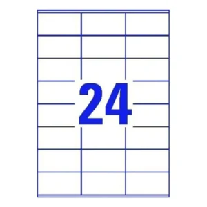 24 Labels Per A4 Sheet 100 Sheets 2400 Labels Total Scratch-Off Adhesive Address Mailing Printer Labels