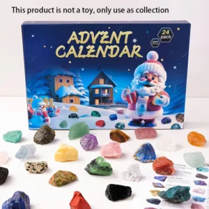 24 Ore Blind Box Crystal Advent Calendar Nature Exploration Christmas Gift Desk Calendar