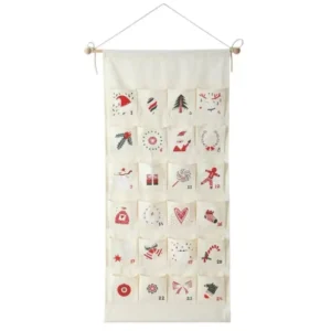 24-Pocket Calendar Hanging Bags Christmas Calendar Bags