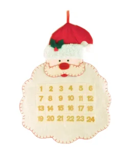 24-Pocket Plush Christmas Santa Gnome Advent Calendar