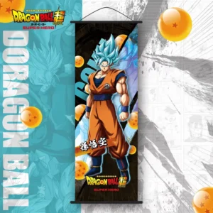 25*70cm Anime Hanging Poster Super Saiyan Son Goku Vegeta Frieza Wall Scroll
