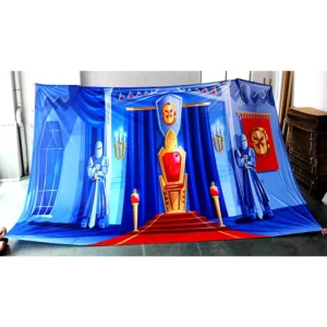 250g Silk Polyester Fabric Banner, Dye Sublimation Printed, Custom Slogan, Indoor/Outdoor