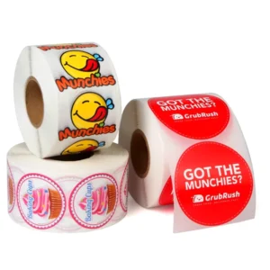 25mm Round Gold Plastic Self-Adhesive Scratch-Off Stickers Labels and Tickets