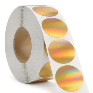 25mm Round Gold Plastic Self-Adhesive Scratch-Off Tickets Sticker Labels