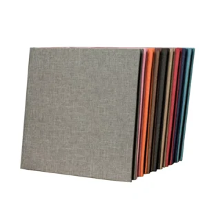 27x28cm 9-Color Linen Cloth-Cover Self-Adhesive Wedding Photo Album, 4R, 120 Photos, 20 Sheets, Double-Sided Pages, DIY Album