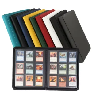 288-Card Trading Photo Album 9-Pocket Toploader Binder 3″ x 4″ 35pt PU for TCG MT