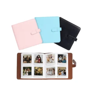 288-Pocket PU Leather Square Photo Card Holder Binder for SQ40 and SQ1 Photos