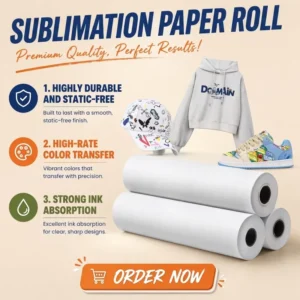 29 GSM Sublimation Transfer Paper with Customizable Width for Clothing