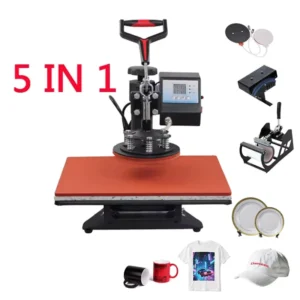 29×38 Combination Heat Sublimation Transfer Printer Multi-Function Five-in-One Swivel Heat Press