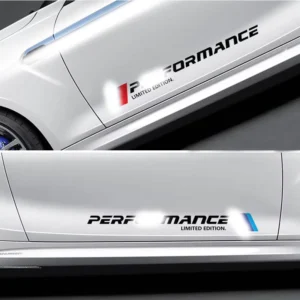 2pcs Customizable Letter Design Car Stickers Self-Adhesive Waterproof Scratch-Resistant