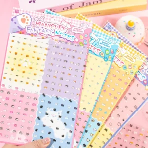 2pcs pack Three dimensional Stickers Meow Whimsical Cute Hobbies Children’s Handbook DIY Decoration Coo Card Stickers